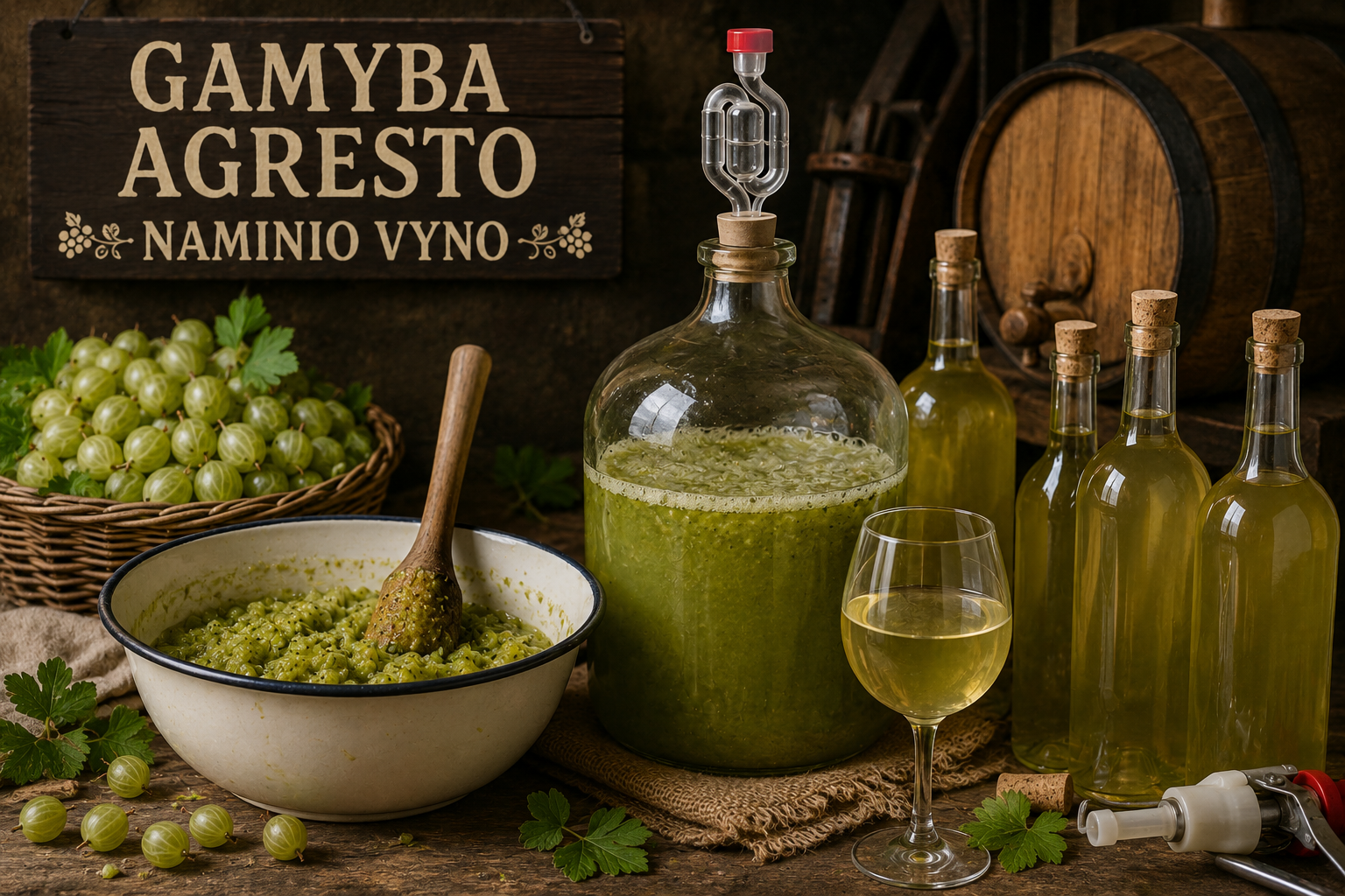 Naminis agrastų vynas